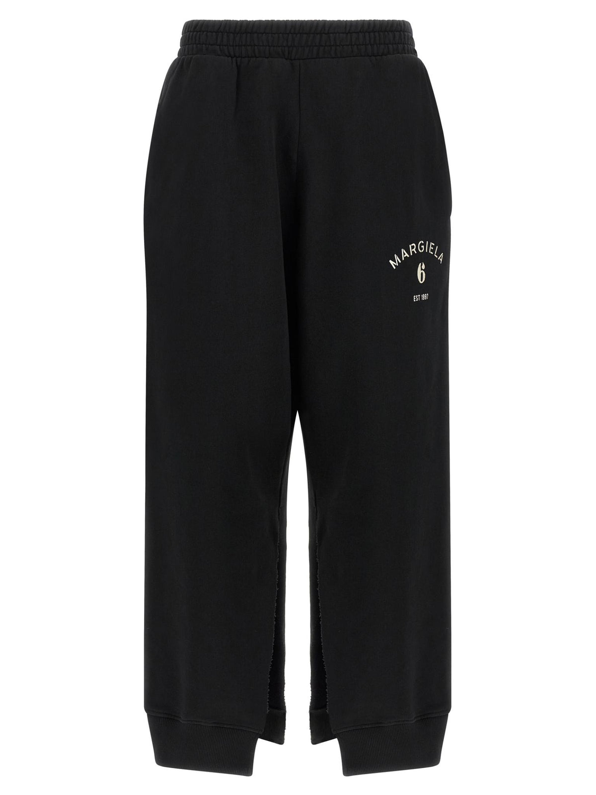 Maison Margiela Black Wool Cropped Trousers