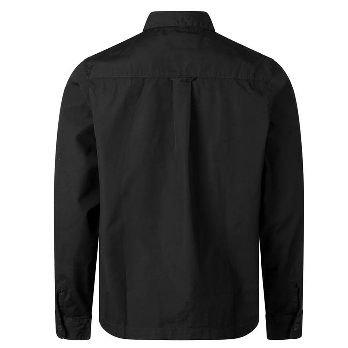Carhartt Logo Patch Craft Zip-Up Shirt Jacket Navy Cotton