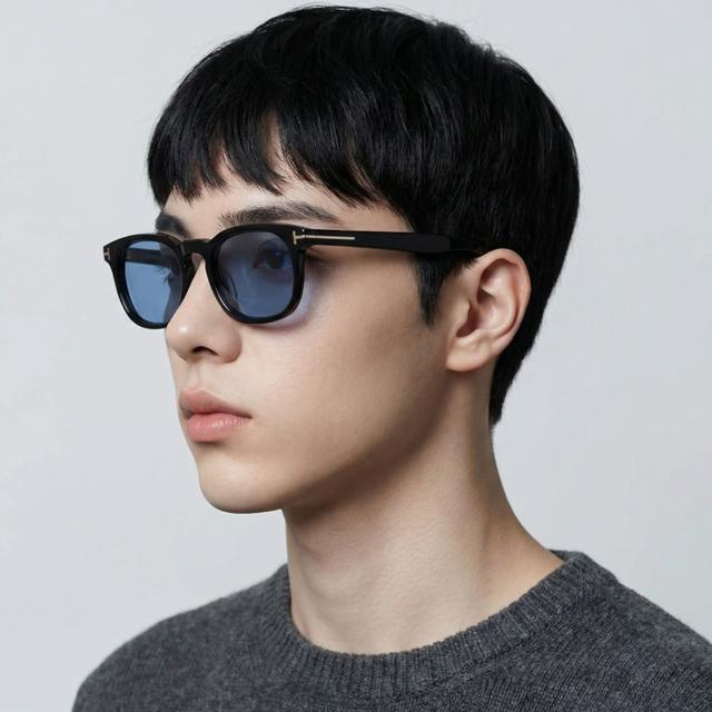 TOM FORD Blue Tint Asian Fit UV Protection Sunglasses TF1122D 01V