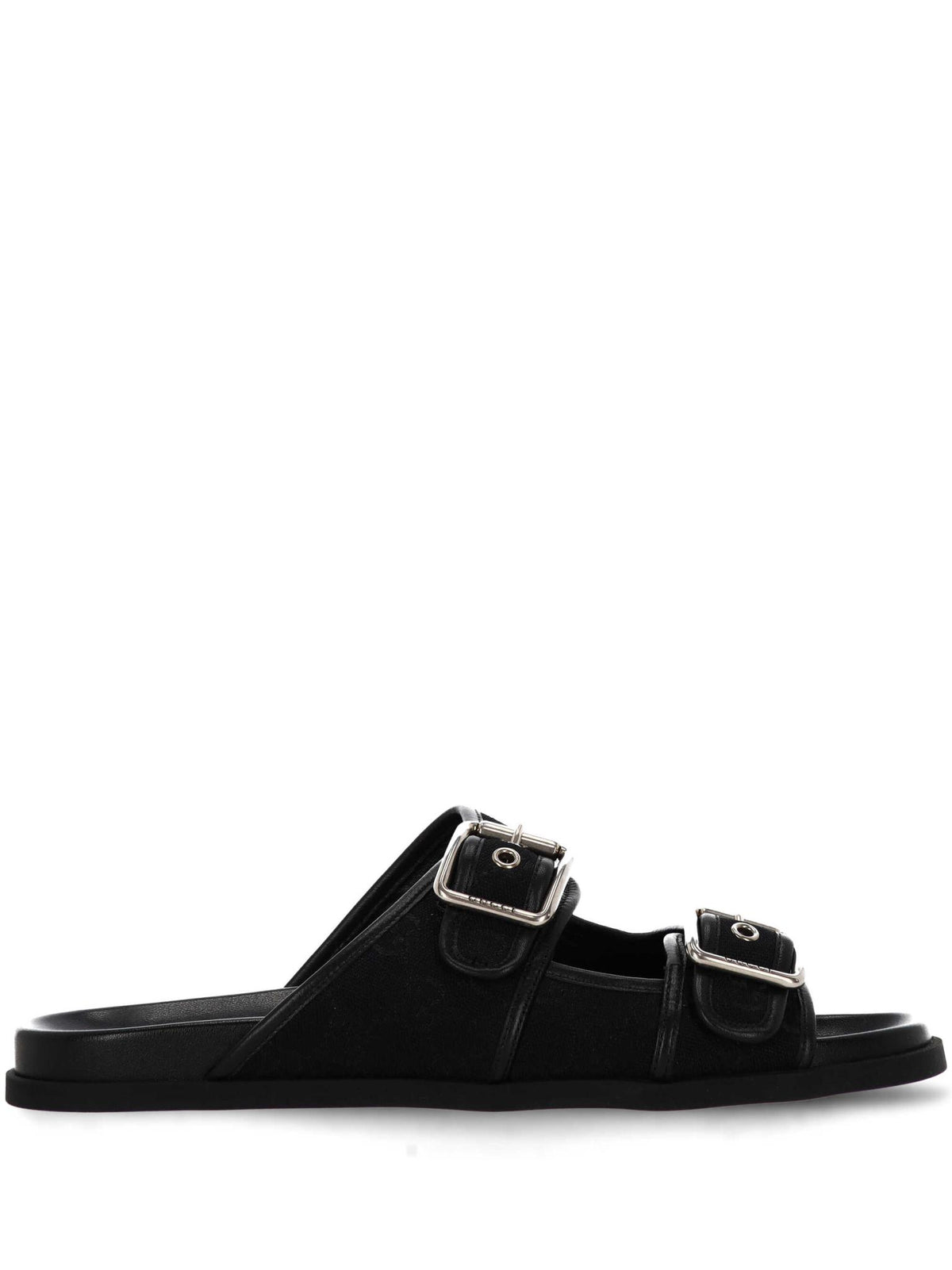 GUCCI Black Leather Sandals for Men