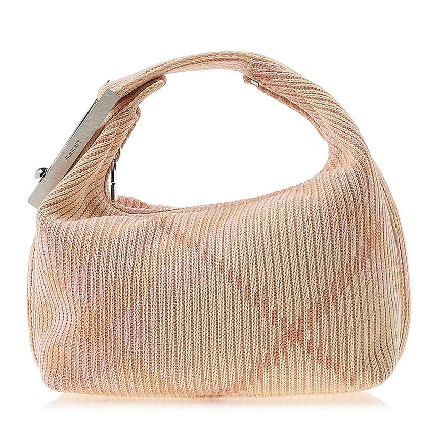 BURBERRY Mini Peg Duffle Bag Leather CH4 A4652 Tote Handbag for Women