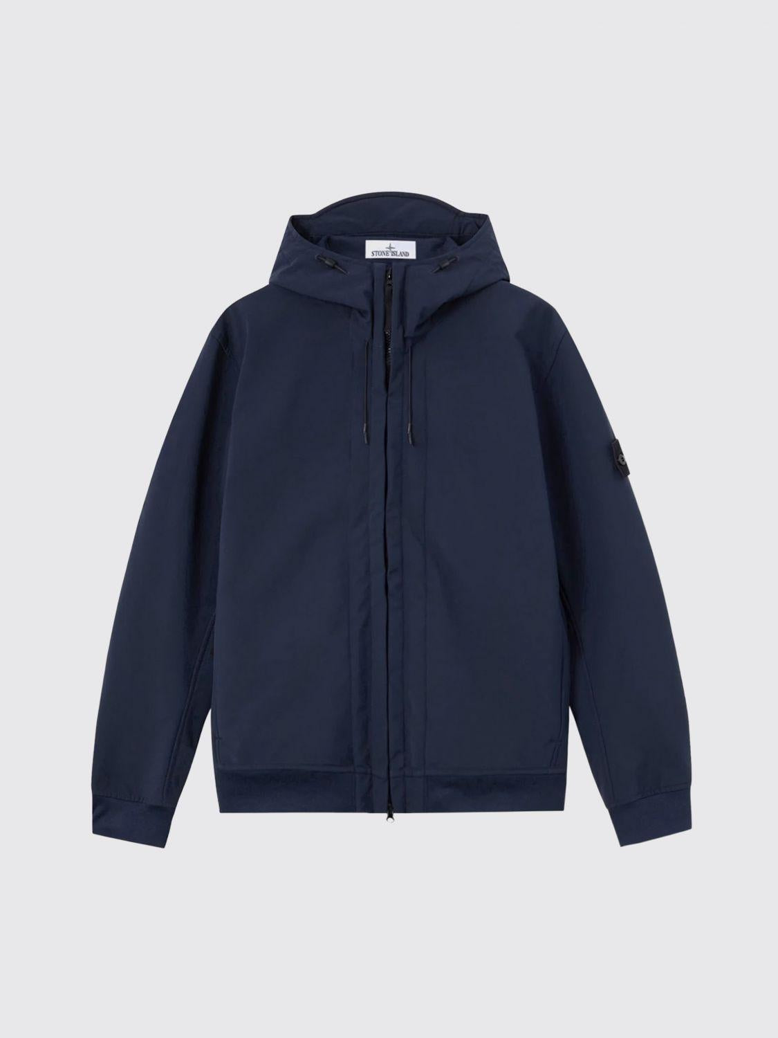 STONE ISLAND Black Casual Bomber Jacket Men’s