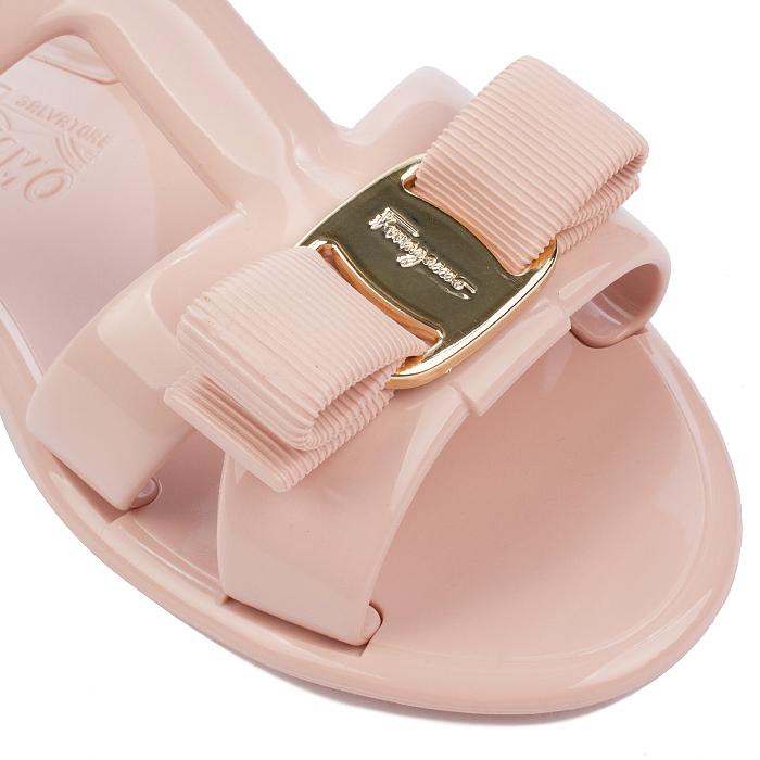 Ferragamo Women’s Lailia Vara Jelly Sandals Pink Slippers