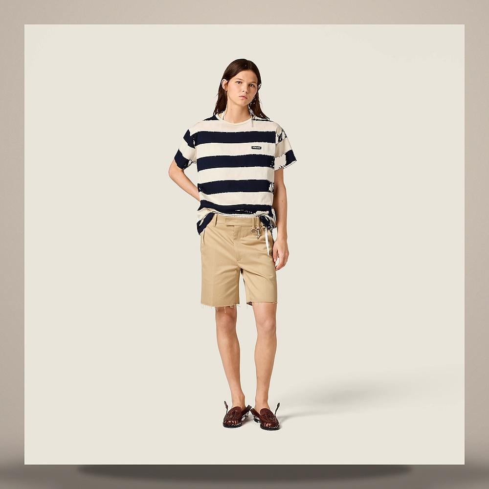 Miu Miu Stripe Jersey T-Shirt MJNA42 195L F067X