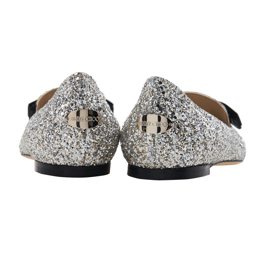 Jimmy Choo GALA CGF Champagne Flat Shoes for Women