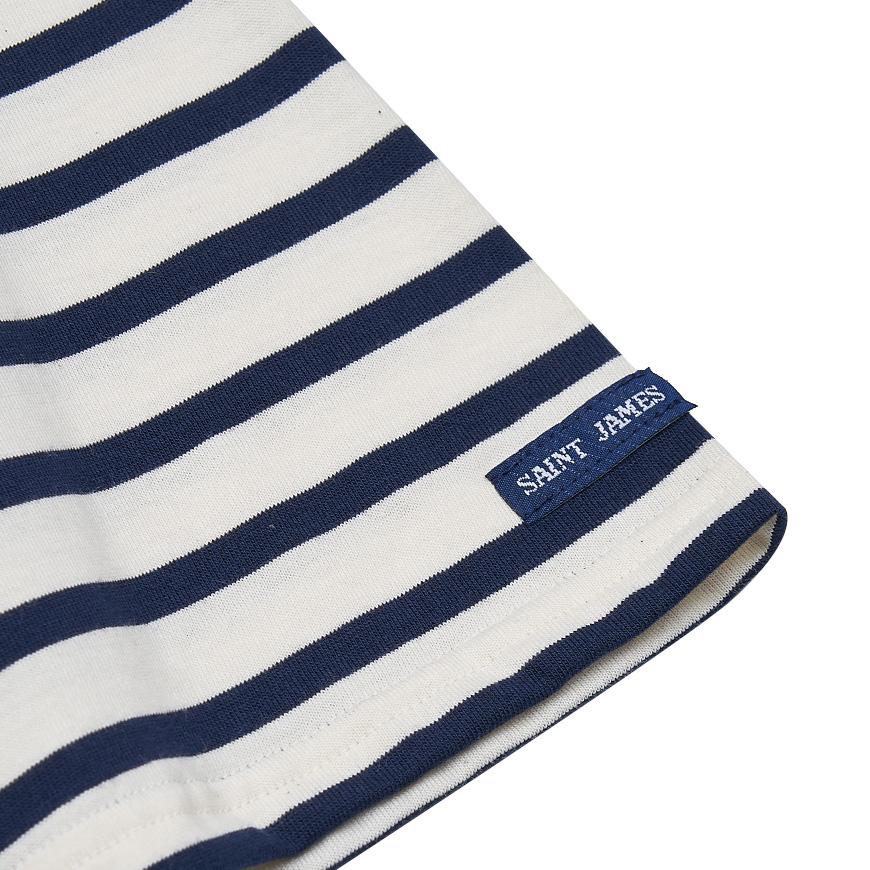 Saint James Unisex Levant T-Shirt 9863 50 ECRU MARINE