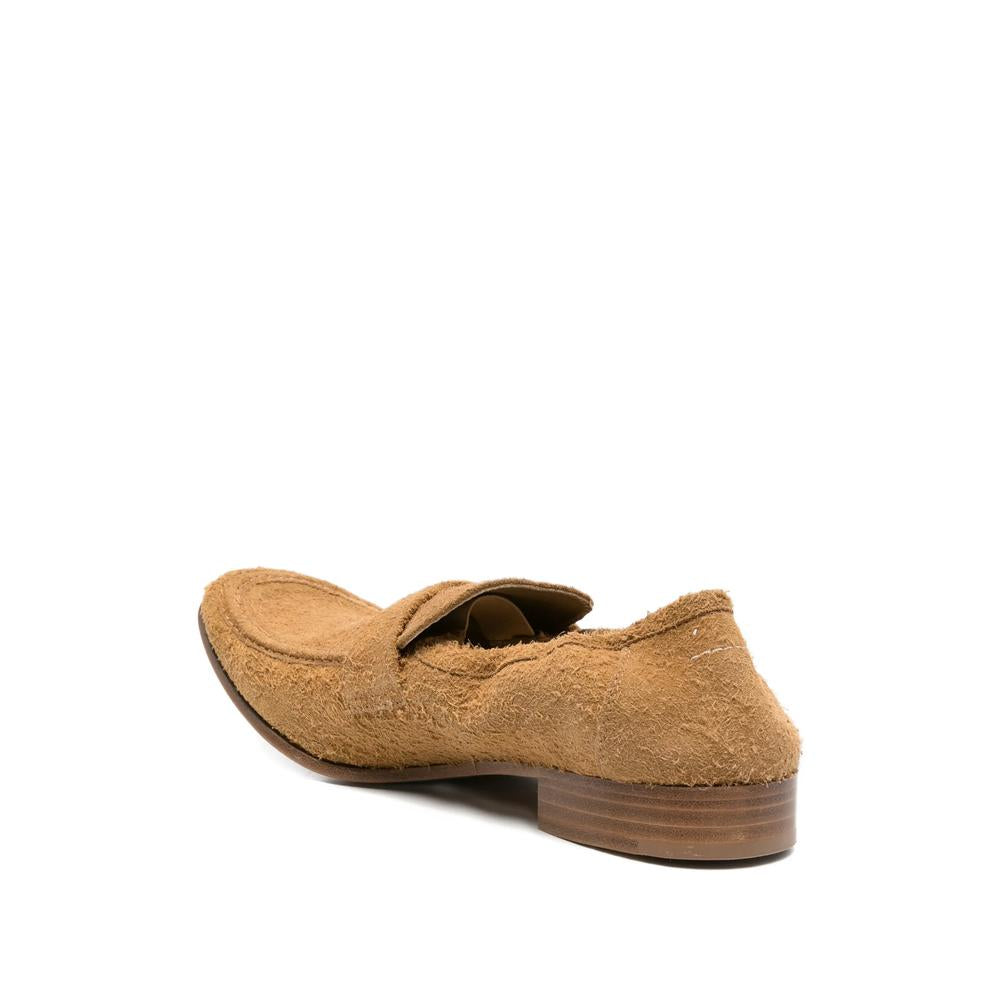 Maison Margiela Black Leather Loafers