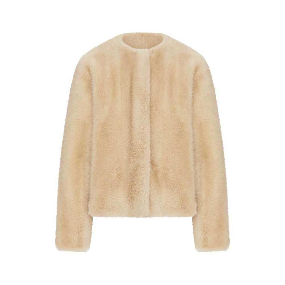 Max Mara Windbreaker Jacket Faux Fur Trim Coat 26456032600 001