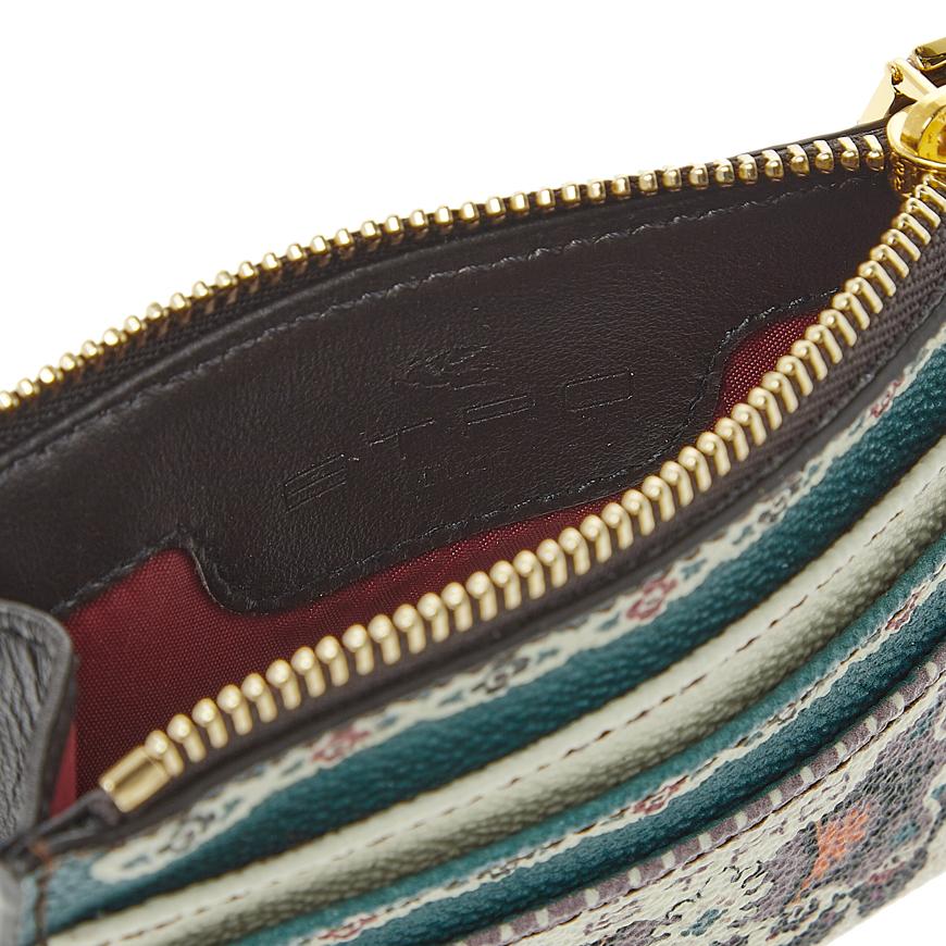 Etro Twister Leather Card Case Wallet for Women 1N497 2547 800