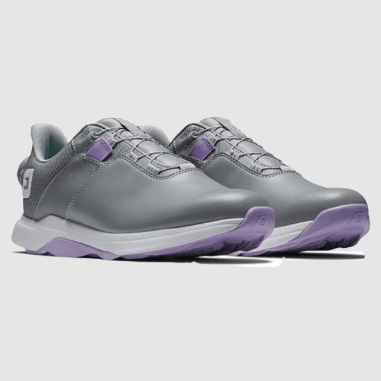 FootJoy Women’s Golf Shoes 98209 GRY LIL WHT DOM