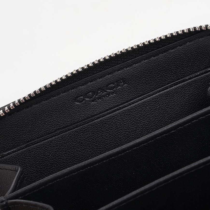 Coach Women’s Zip Around Card Holder Wallet CX244 LHBLK