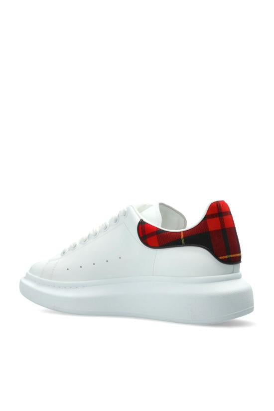 Alexander Mcqueen Oversized Leather Sneakers 553680 WIAJQ 9202 WHITE RED DOM
