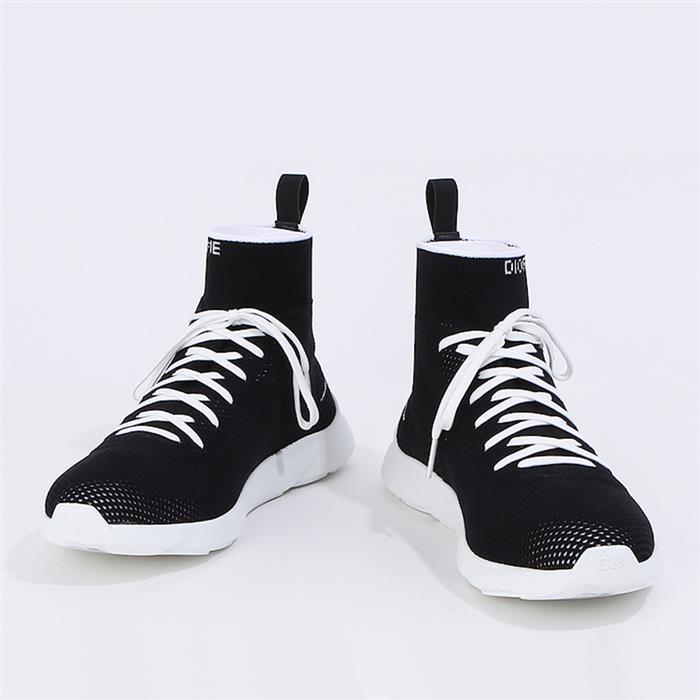 DIOR White Knit Sock Sneakers Low-Top
