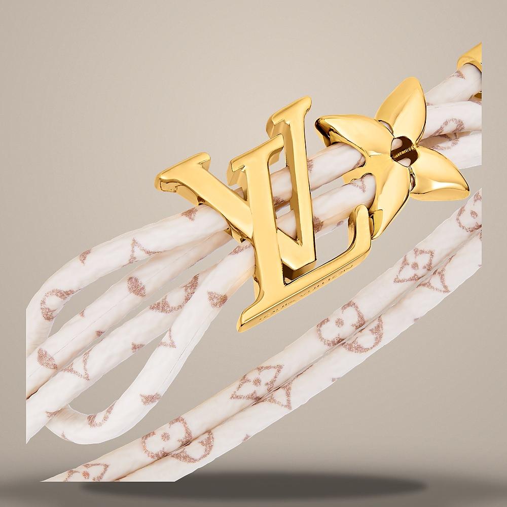 Louis Vuitton Monogram Dune Coated Canvas LV Bloom Bracelet