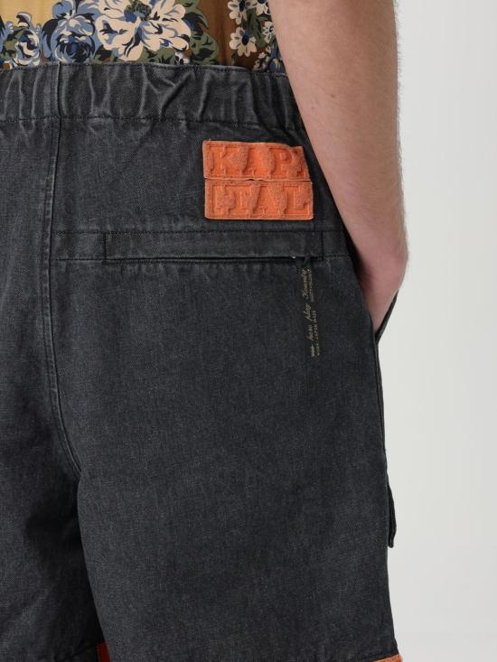 KAPITAL Black PRO Short Pants for Men K2405 SP203