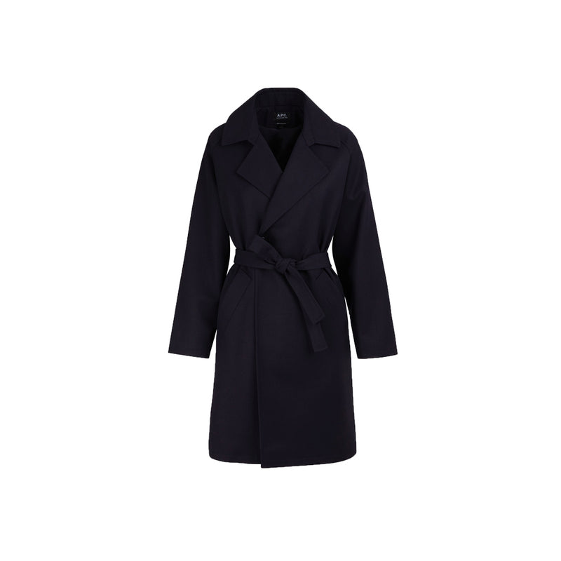 A.P.C. Double-Breasted Belted Coat