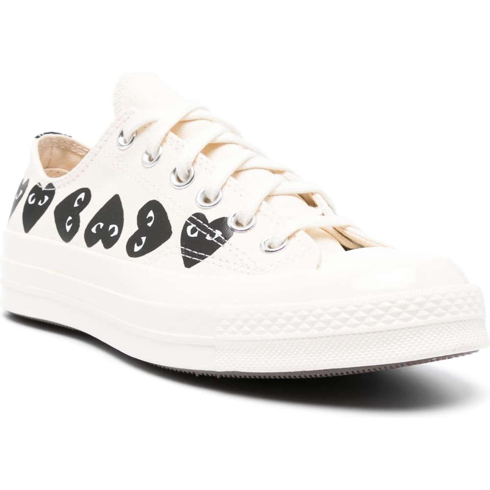 Comme des Garcons Multi Heart White Low-Top Sneakers P1 K126 W
