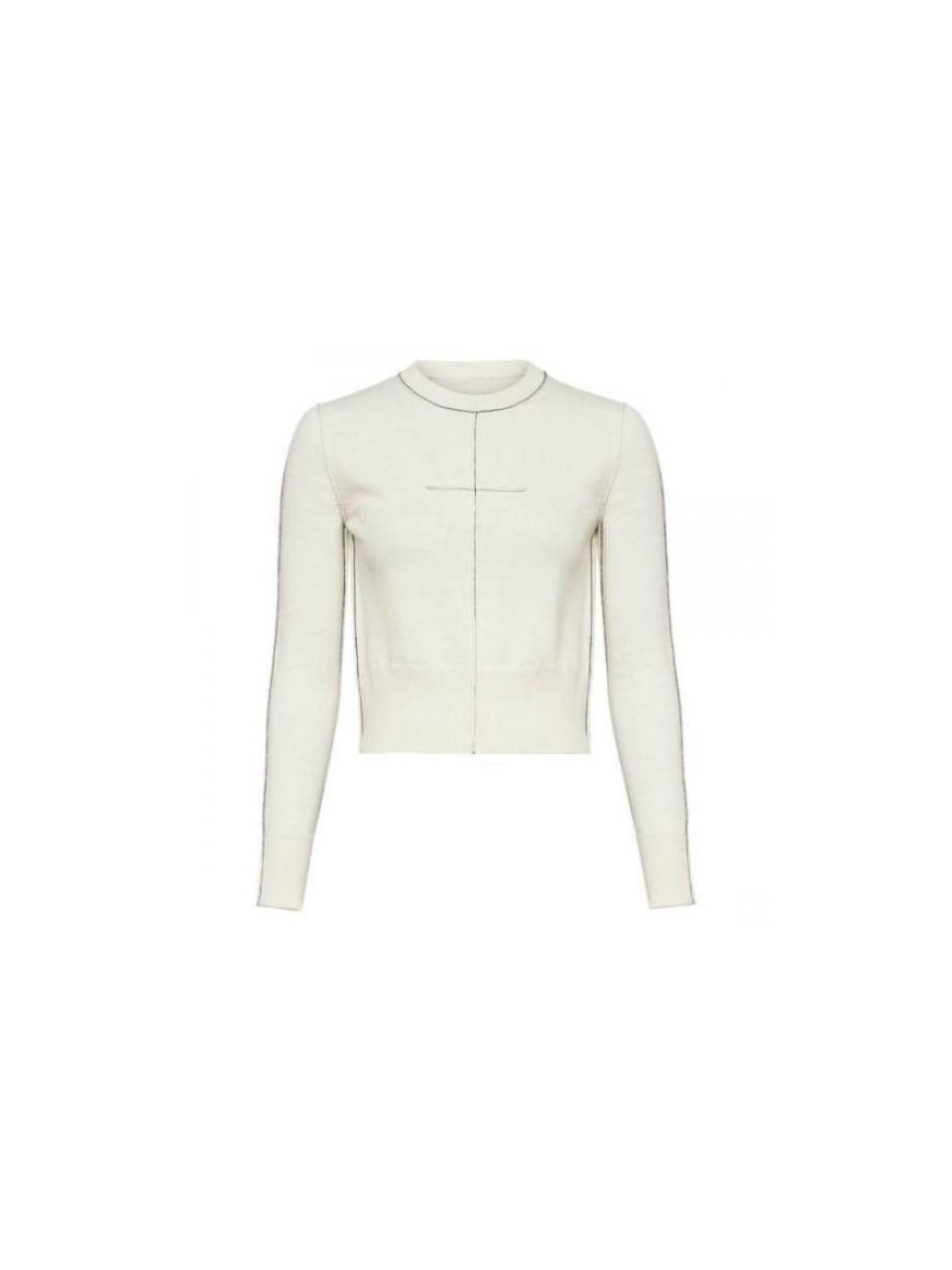 Maison Margiela Round Neck Knit Sweater for Women S52HL0022 M13037 102