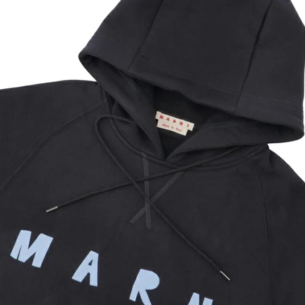 Marni Oversized Black Hoodie Women’s Hooded Sweatshirt
