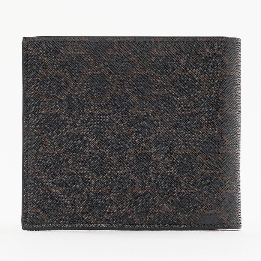 CELINE Triomphe Canvas Bifold Wallet for Men Black