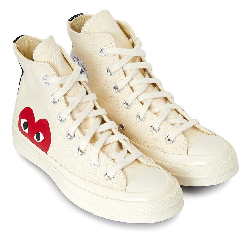 Comme des Garcons Red Heart Chuck Taylor 70 High Sneakers Unisex AZ K112 001 2