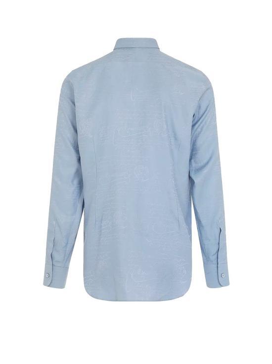 berluti Long Sleeve Shirt Men’s Cotton Button-Up Navy R27HTL8500432N