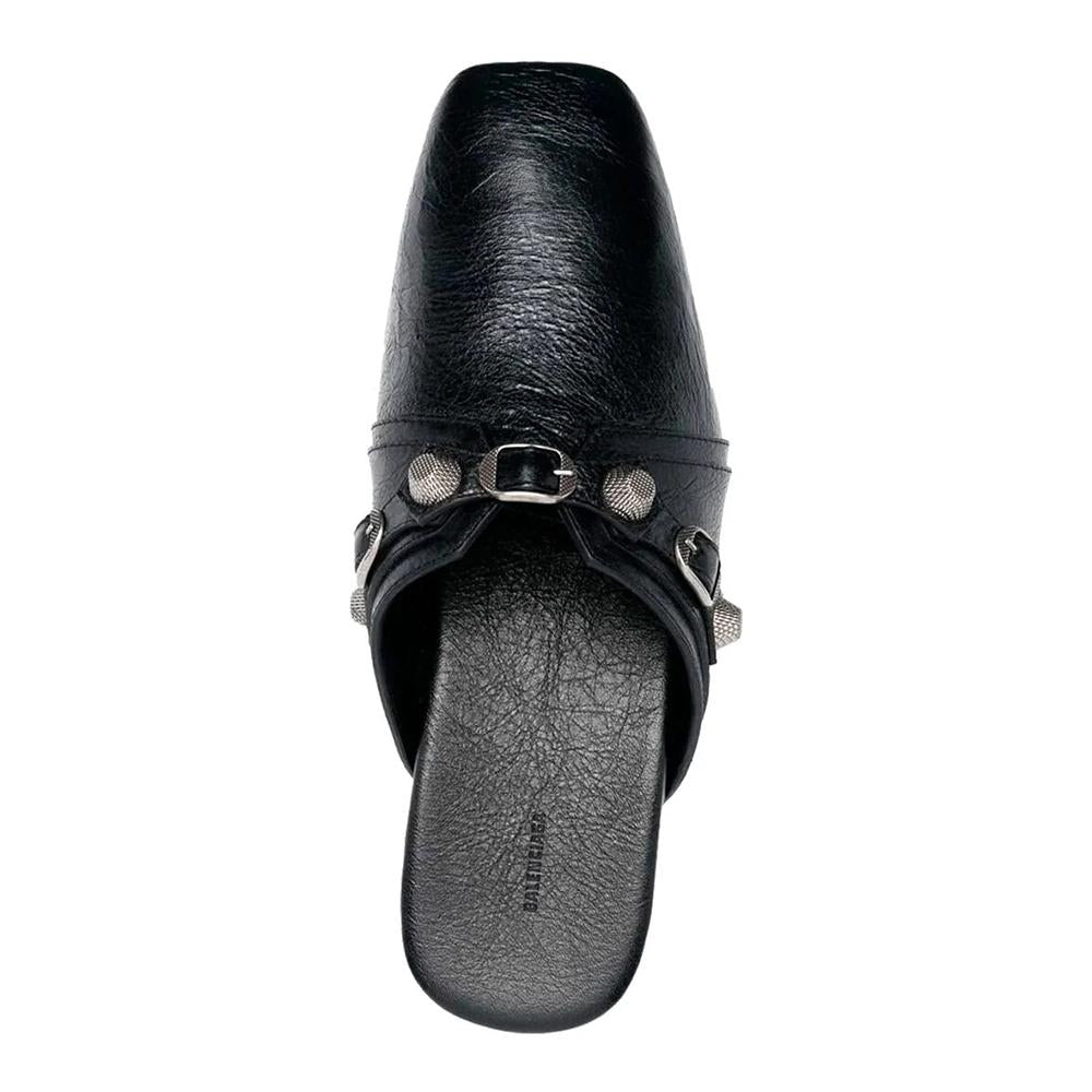 BALENCIAGA Cozy Cagole Lambskin Mule Black Slippers