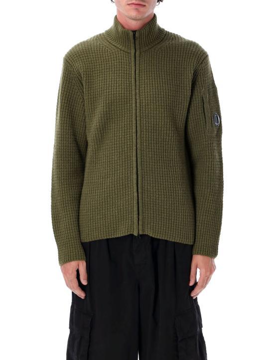 CP Company Capers Wool Zip-Up Knit Sweater for Men
