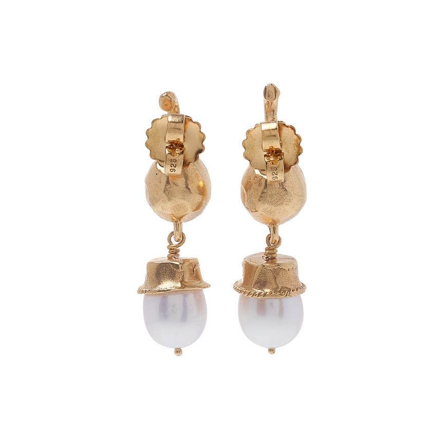 ALIGHIERI Return to Innocence Pearl Earrings FJ5519 ABRZ 24GOLD
