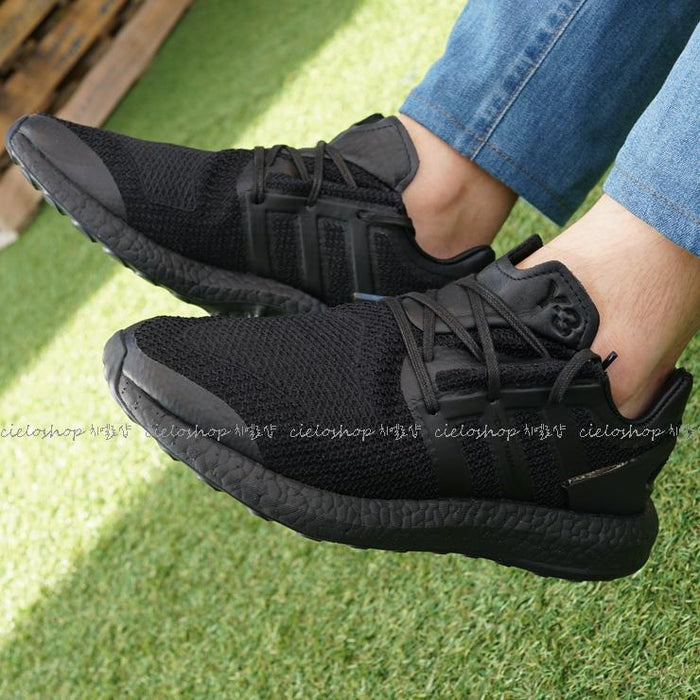 Y-3 Pure Boost Triple Black Men's Low Top Sneakers CP9890