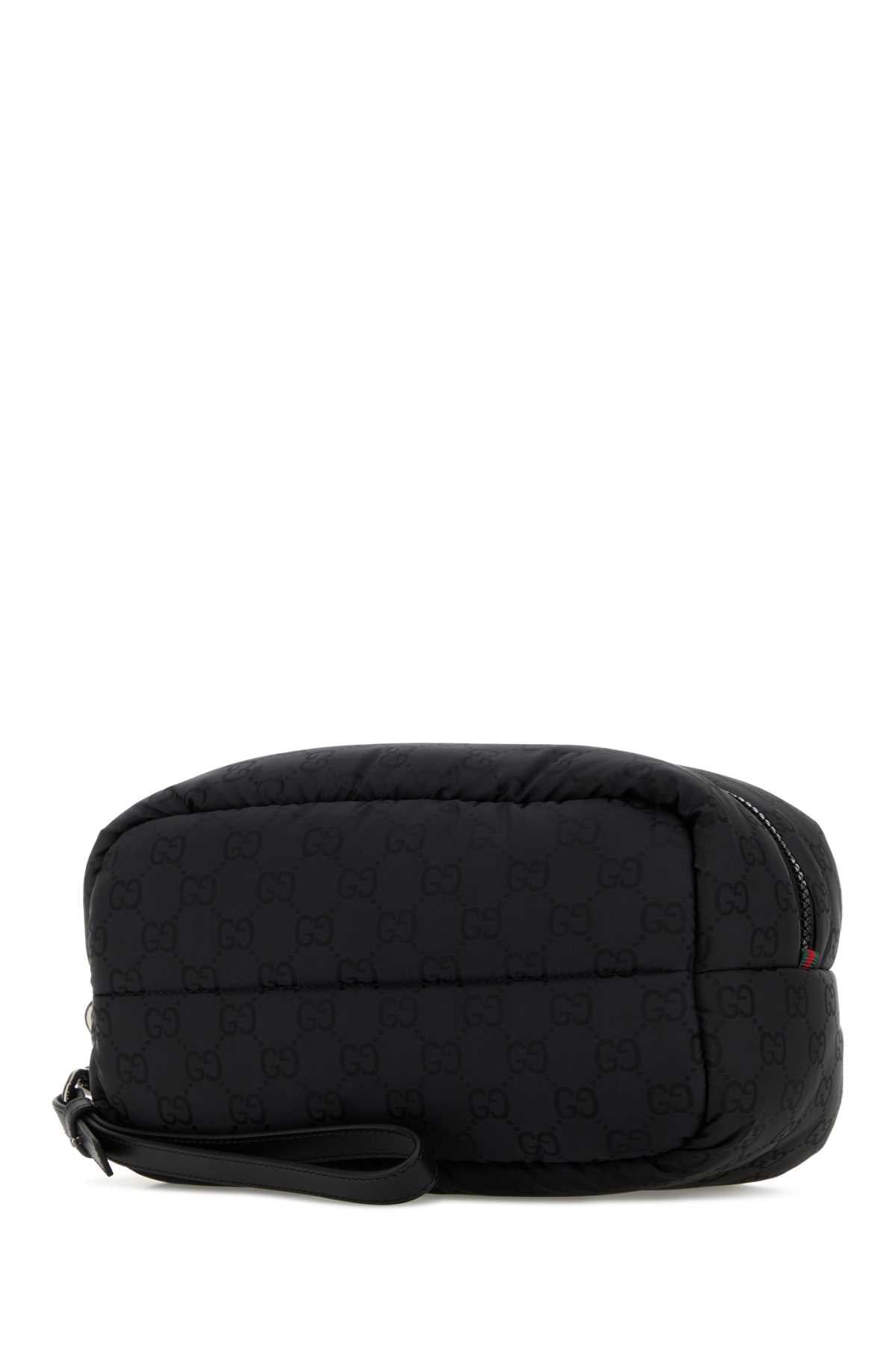 GUCCI Black Leather Clutch Bag