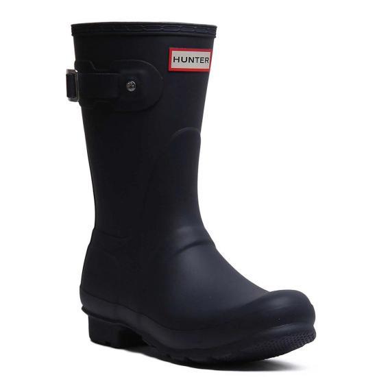 HUNTER Navy Rubber Rain Boots
