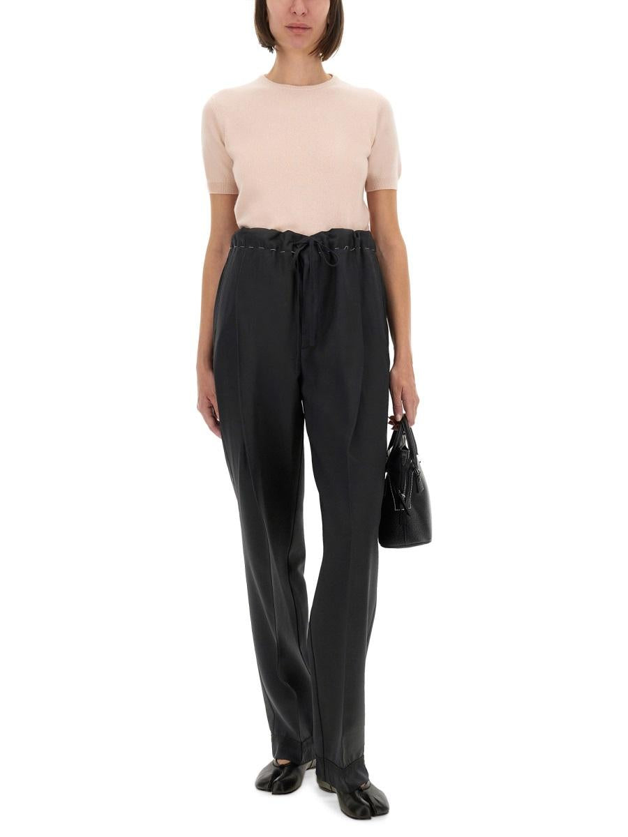 Maison Margiela Black Cotton Short Sleeve T-Shirt