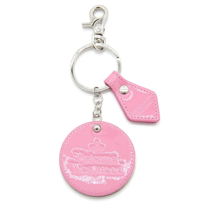 Vivienne Westwood ORB Logo Plaque Keyring Gold Tone