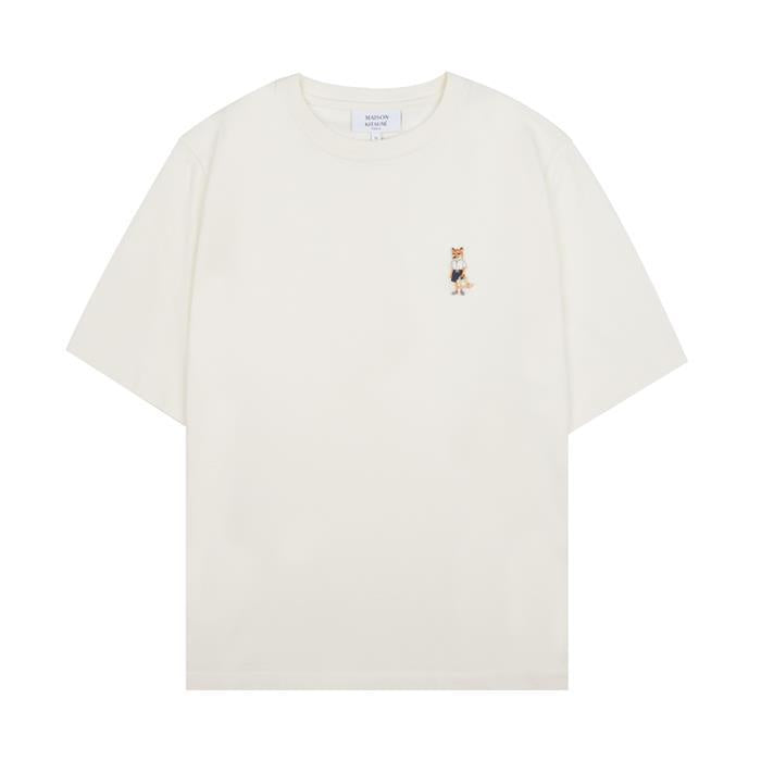 Maison Kitsune Dressed Fox Comfort Fit T-Shirt White Women’s