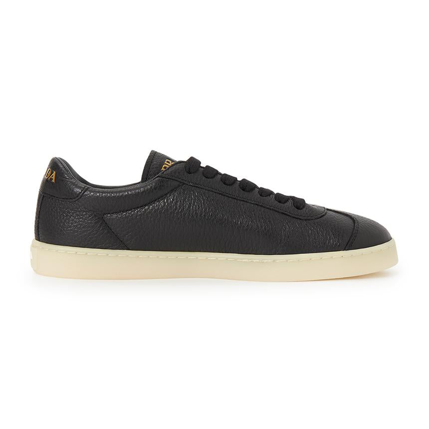 PRADA Men’s Leather Low-Top Sneakers White