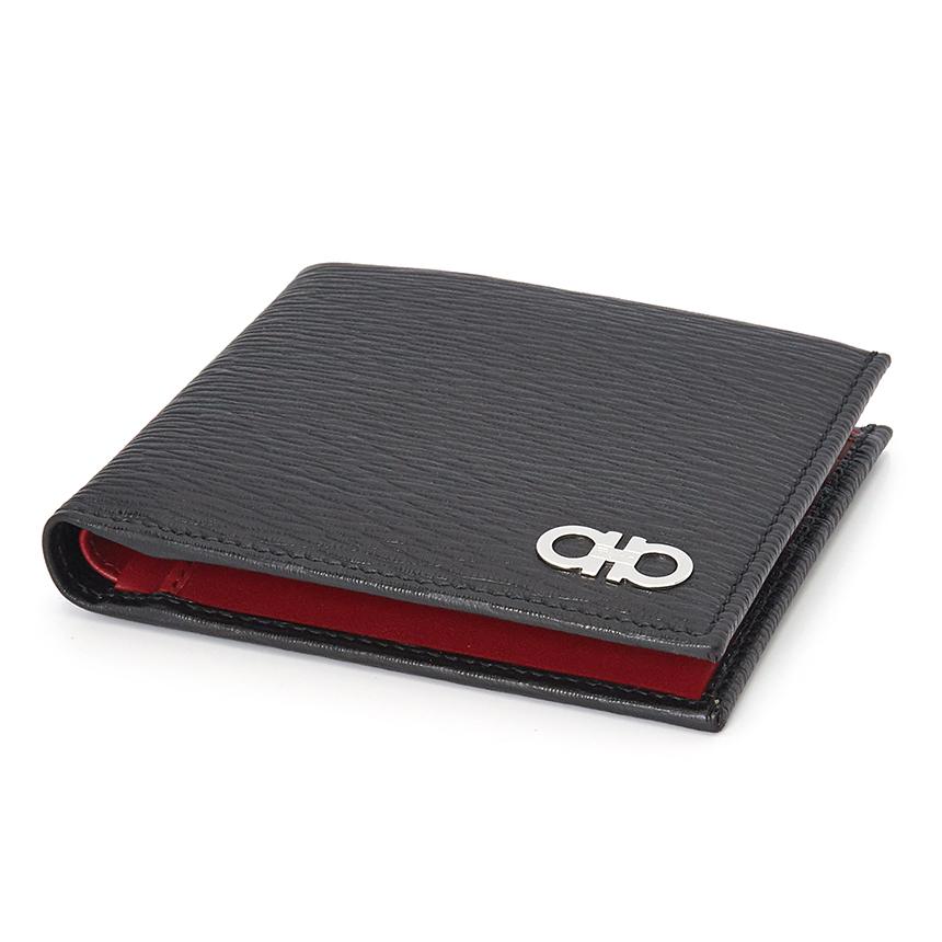 Ferragamo Men’s Leather Bifold Wallet Black