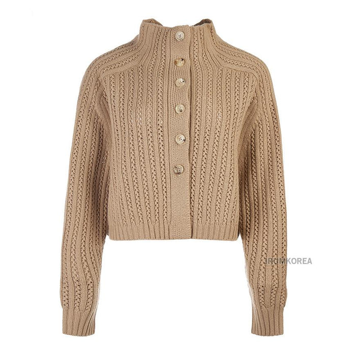 Max Mara Women’s Hodeida Cropped Round Neck Knit Sweater