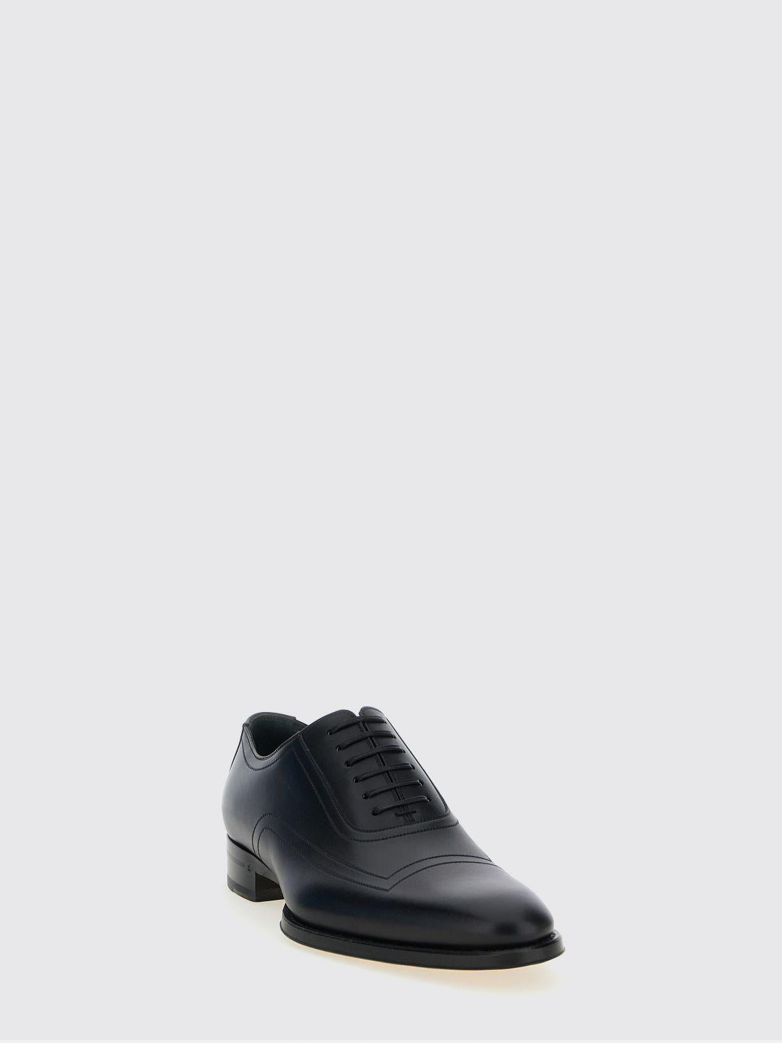 GUCCI Black Leather Oxford Dress Shoes