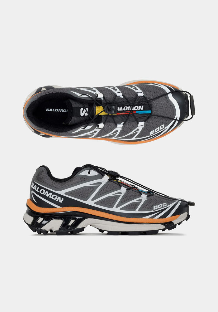 SALOMON XT-6 Sneakers Black Tumeric Unisex Low-Top