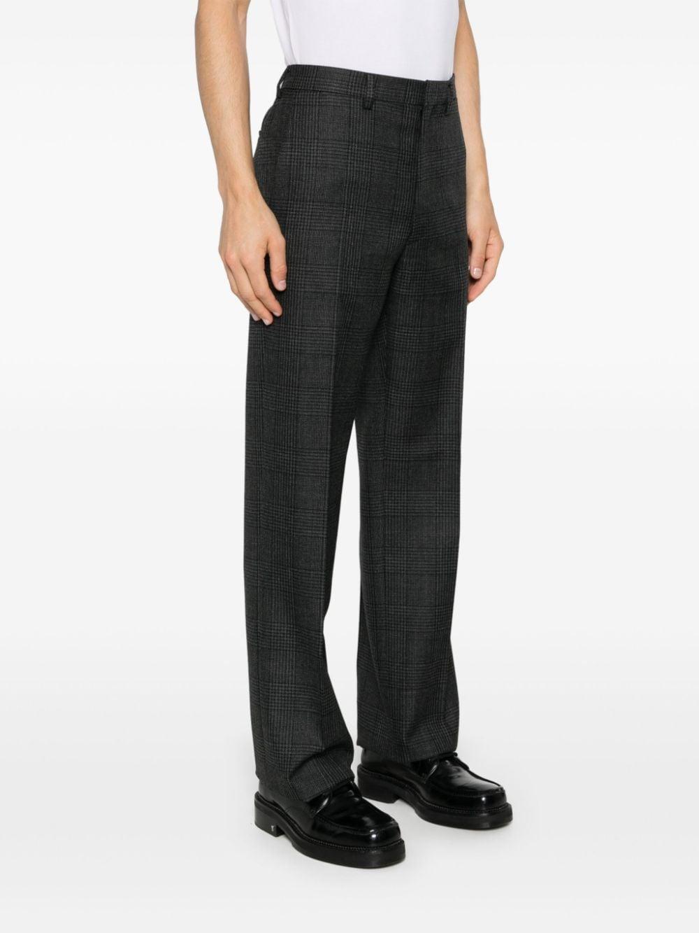 PRADA Black Wool Tailored Suit Trousers