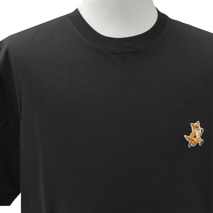 Maison Kitsune Speedy Fox Logo Patch Comfort Short Sleeve T-Shirt
