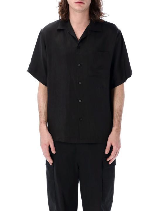 MSGM Black Short Sleeve Shirt 3640ME08X24701599