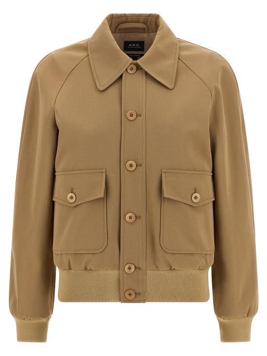 A.P.C. Beige Cotton Jacket for Women COHKXF32026BAA