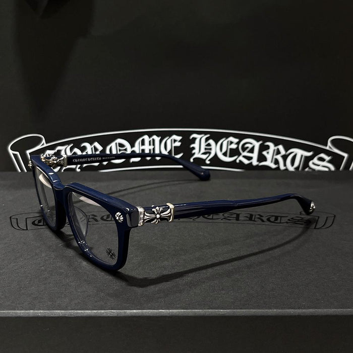 Chrome Hearts Cox Ucker Navy Silver Optical Glasses