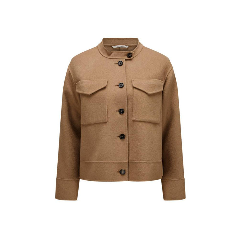 Max Mara Camel Wool Pocket Jacket 2429046043 045