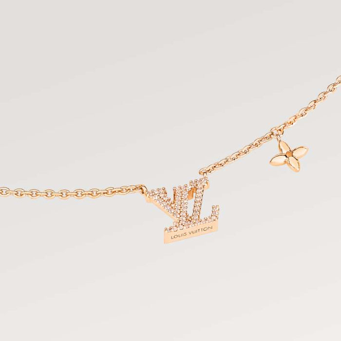 Louis Vuitton Gold LV Iconic Necklace Pendant