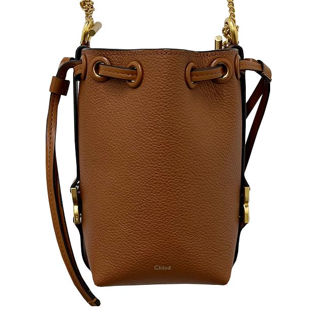 Chloe Marc ie Micro Bucket Bag Leather Shoulder Bag Beige