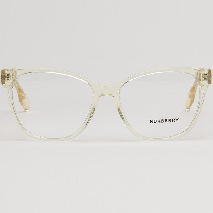 BURBERRY Clear Yellow Transparent Cat Eye Eyeglass Frames Unisex BE2345 3852
