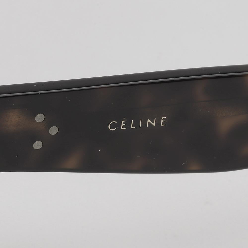 CELINE Translucent Tortoise Square Acetate Eyeglass Frames Unisex CL50014I 052